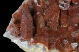 Natural, Red Quartz Crystal Cluster - Morocco #138896-1